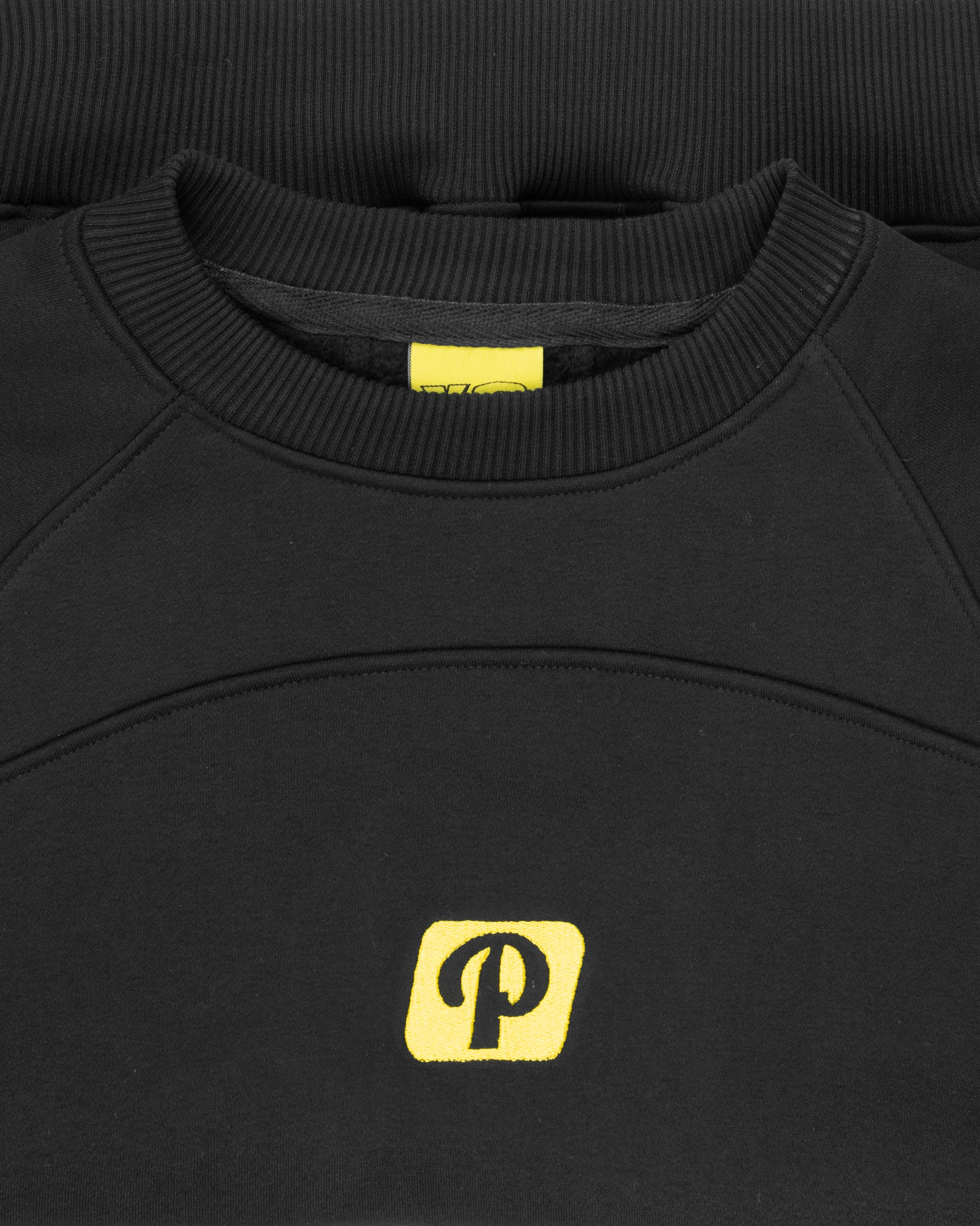 BLACK PANEL SPORT CREWNECK - Image 7