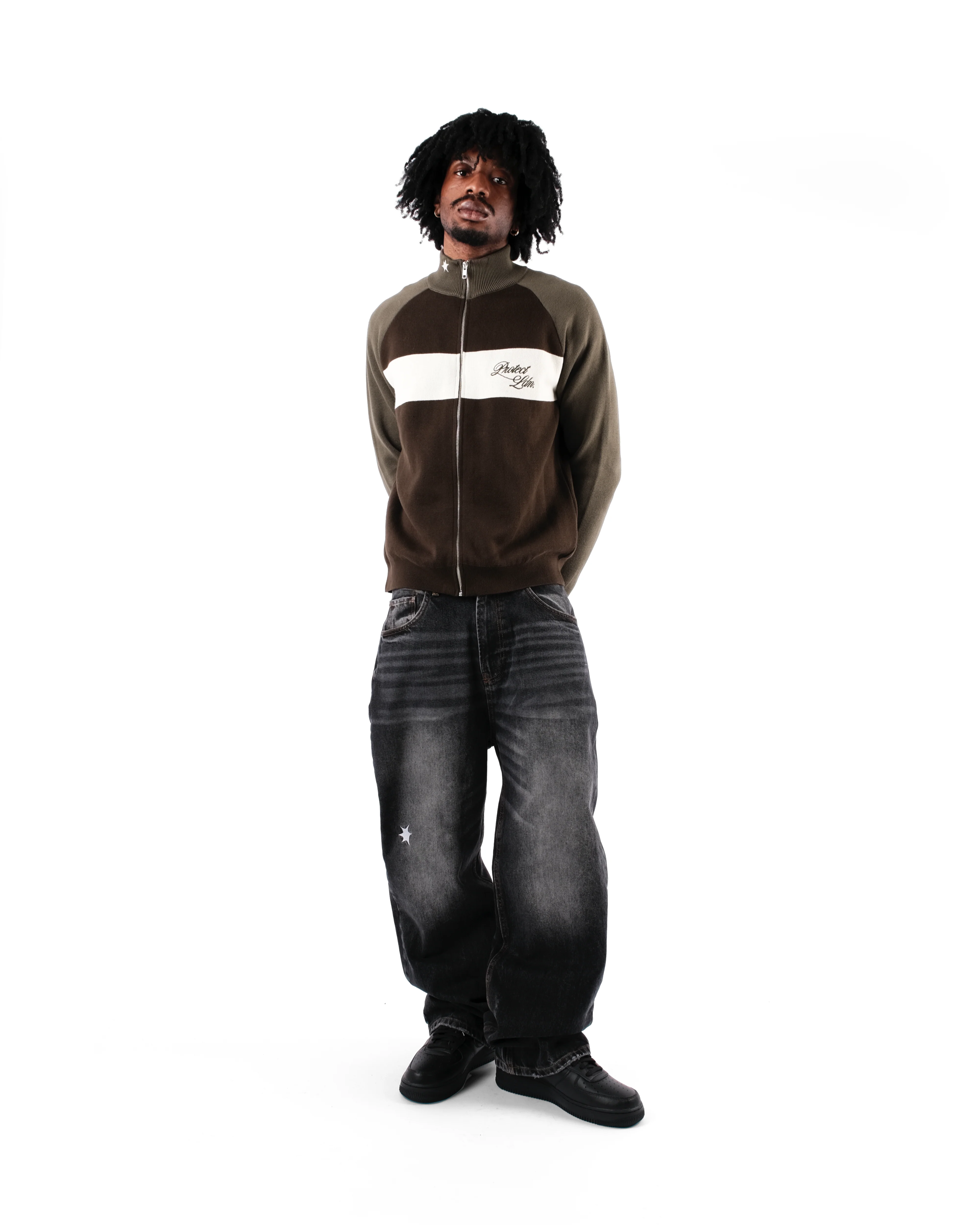 OLIVE/BROWN CYCLING KNIT - Image 3